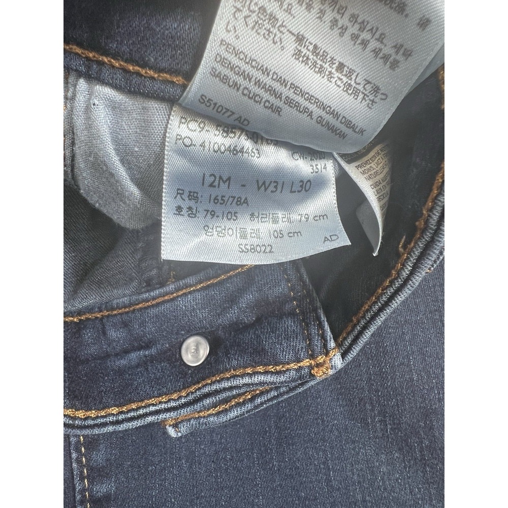 Women's Levi's Classic Mid-rise Skinny Jeans Denim 12M Stretch 31x30 - Picture 3 of 7